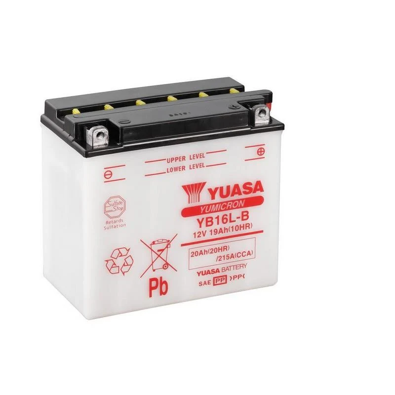 BATERÍA YUASA YB16L-B INCLUYE ÁCIDO