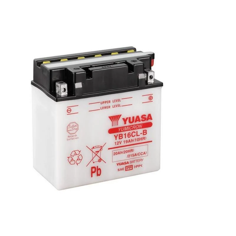 BATERÍA YUASA YB16CL-B INCLUYE ÁCIDO