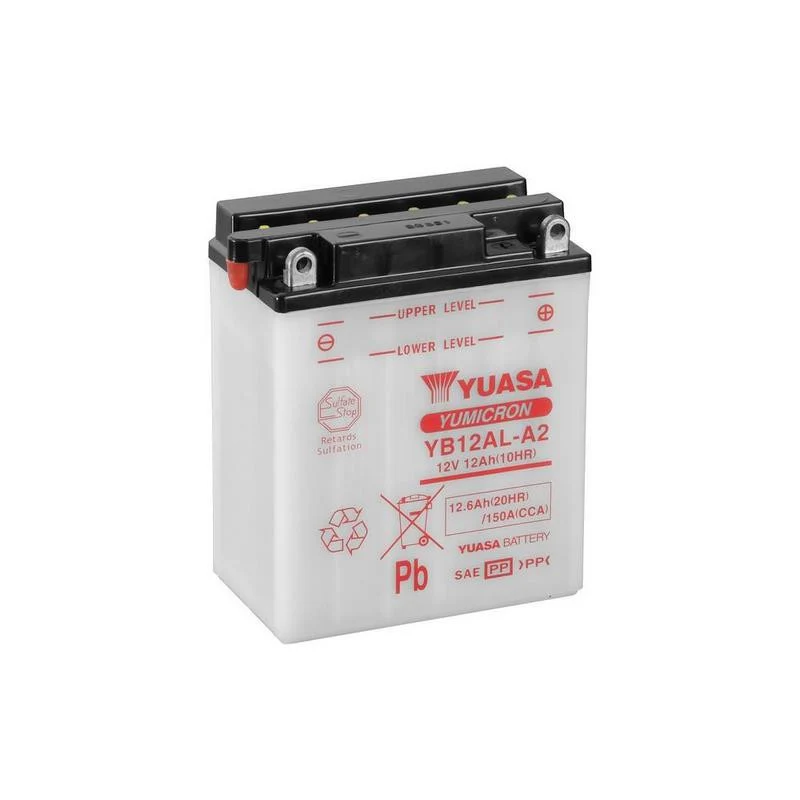 BATERÍA YUASA YB12AL-A2 INCLUYE ÁCIDO