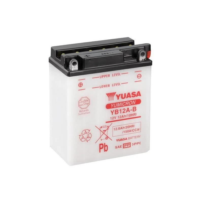 BATERÍA YUASA YB12A-B INCLUYE ÁCIDO