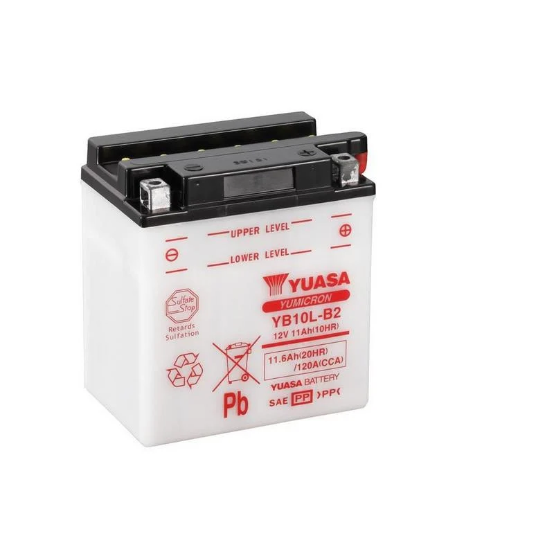 BATERÍA YUASA YB10L-B2 INCLUYE ÁCIDO