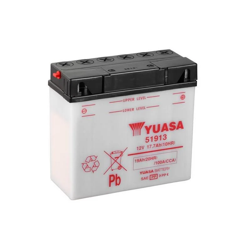 BATERÍA YUASA 51913 INCLUYE ÁCIDO