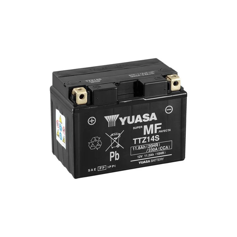 BATERÍA YUASA TTZ14S-BS INCLUYE ÁCIDO