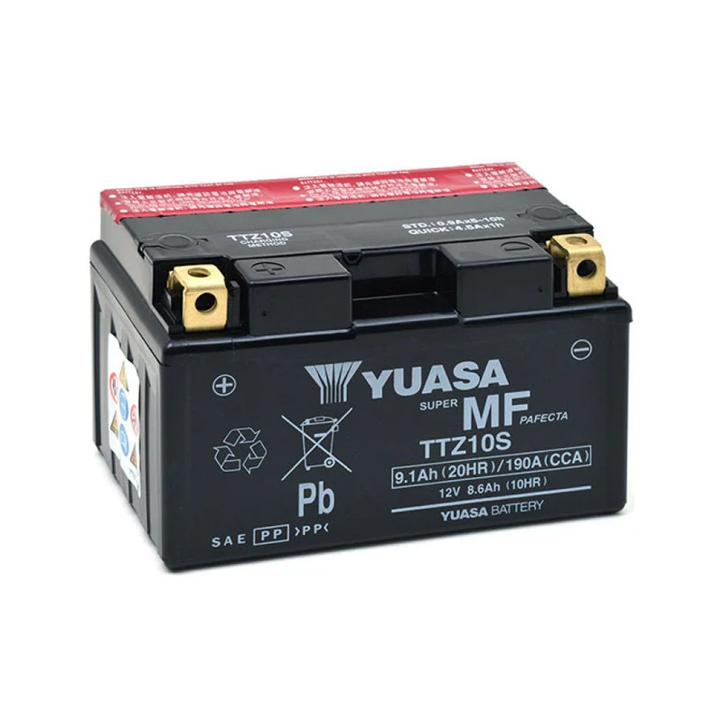 BATERÍA YUASA TTZ10S-BS INCLUYE ÁCIDO