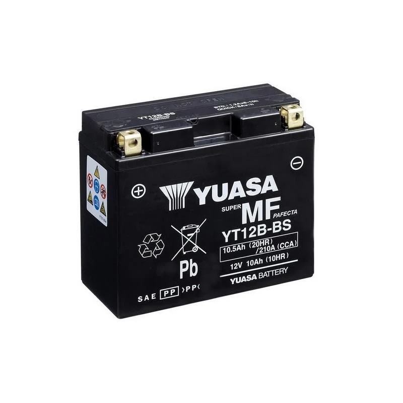 BATERÍA YUASA YT12B-BS INCLUYE ÁCIDO