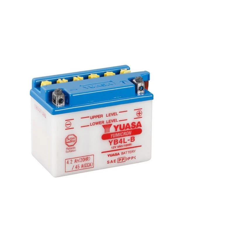 BATERÍA YUASA YB4L-B INCLUYE ÁCIDO