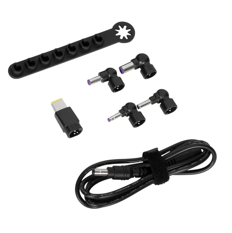 Kit de accesorios de alimentación de 90W Legacy (cable de CC a punta + 5 puntas + barra de almacenamiento) - 1,8M