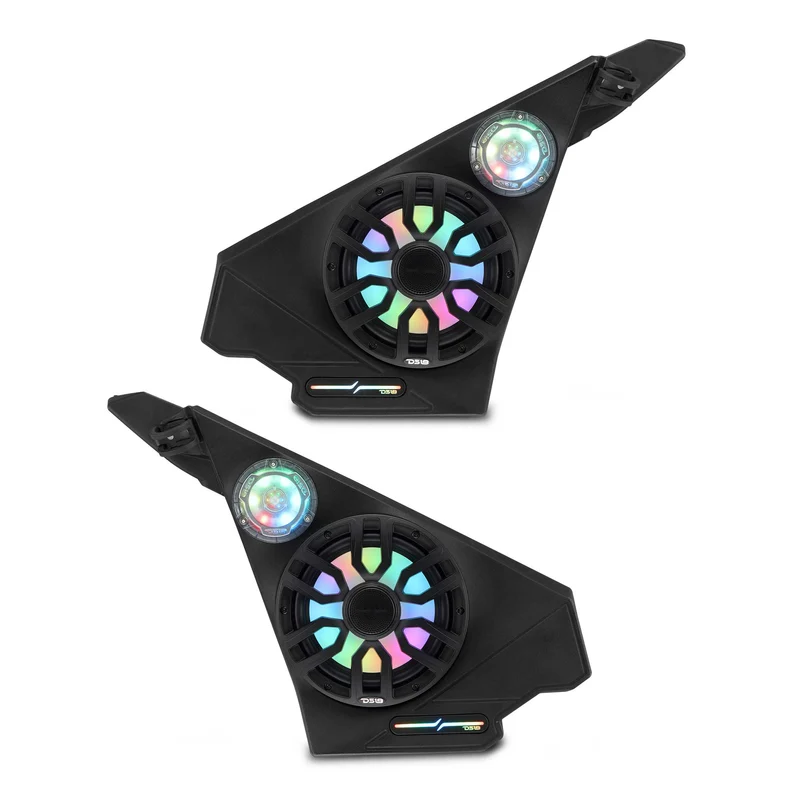 Polaris Slingshot Front Kick Panel Speaker Pods – Loaded with 8" NXL-IQ8/BK Speakers, PRO-TW1LD Tweeters & Digital LED Lights | 2020 - Current