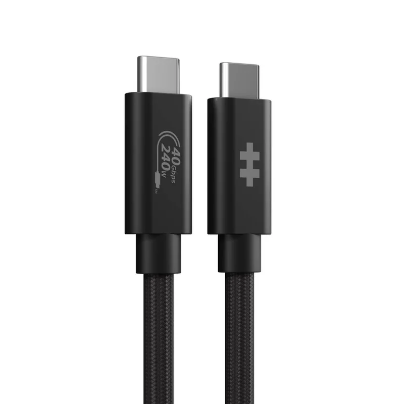 Cable de alto rendimiento HyperDrive Next USB4 Type-C (1,2 m/4 pies) - Negro