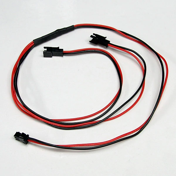 2-PIN JST MALE 2X-Y JST FEMALE CONNECTORS W/SILICONE WIRE LEADS