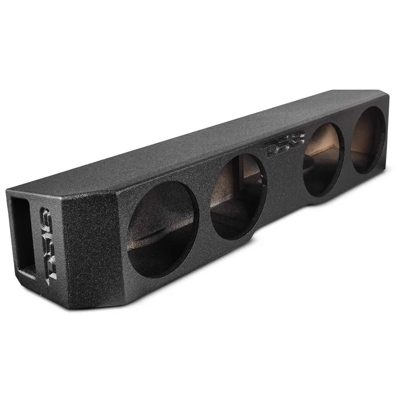 Subwoofer Enclosure for four 8" Subwoofers, Under Rear Seat Front-Fire Ported Box for Trucks