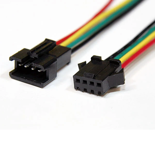 4-PIN JST CONNECTORS W/PVC TINNED WIRE LEADS