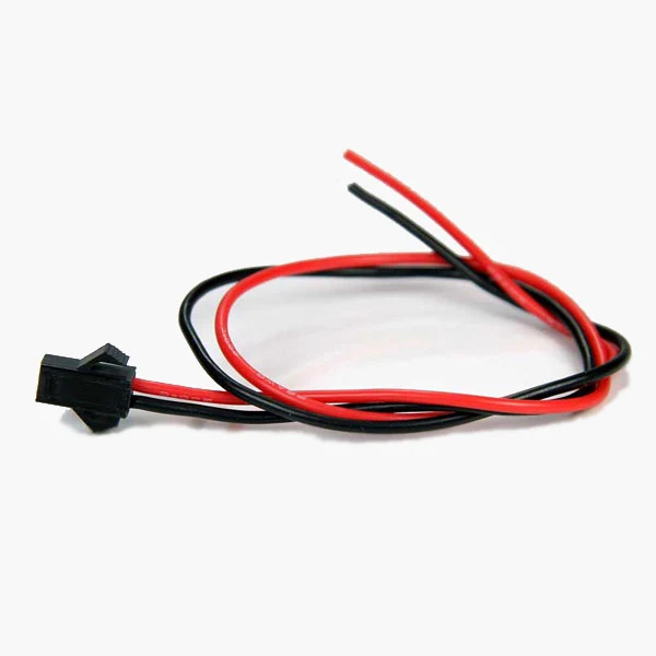 2-PIN JST MALE CONNECTOR W/SILICONE TINNED WIRE LEADS