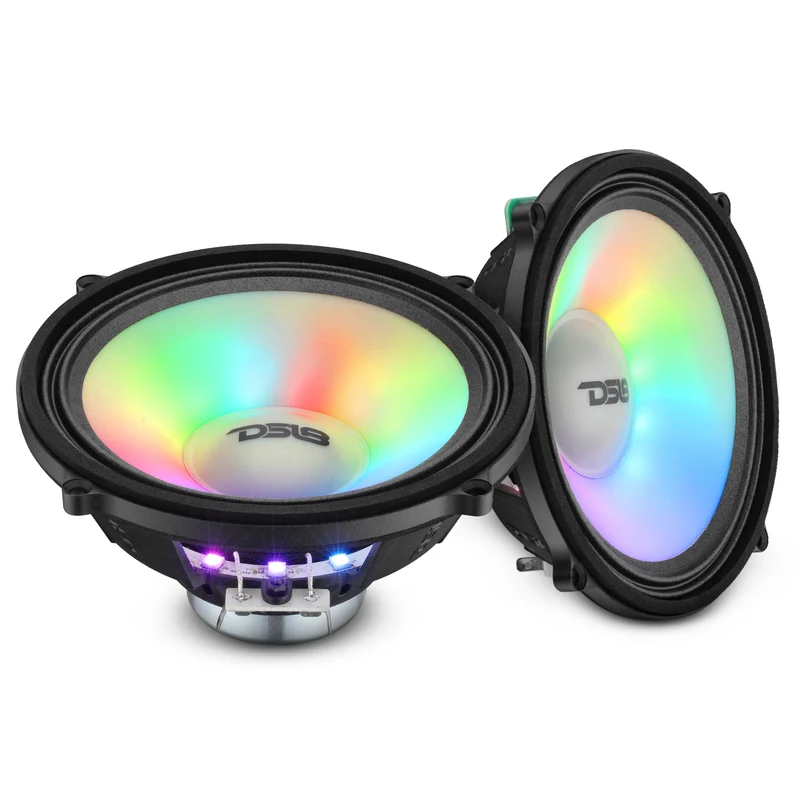Polaris RZR-PRO 2020-Up 6.5" Dashboard Speakers with Digital LED Lighting – 150W RMS, Neodymium Magnet, OEM Fit