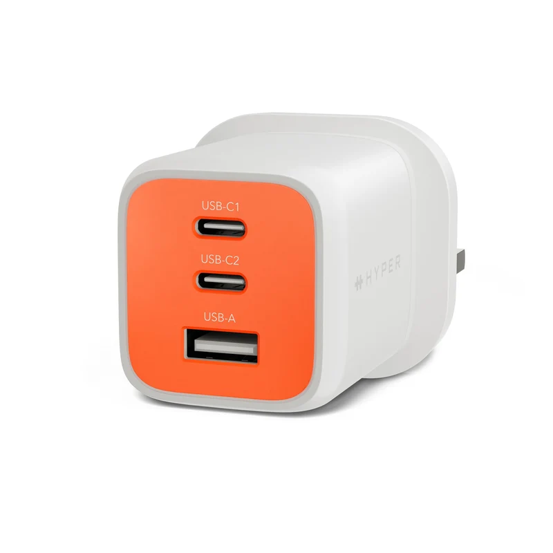 Cargador HyperJuice Flex de 65 W con GaN - Naranja (UE)