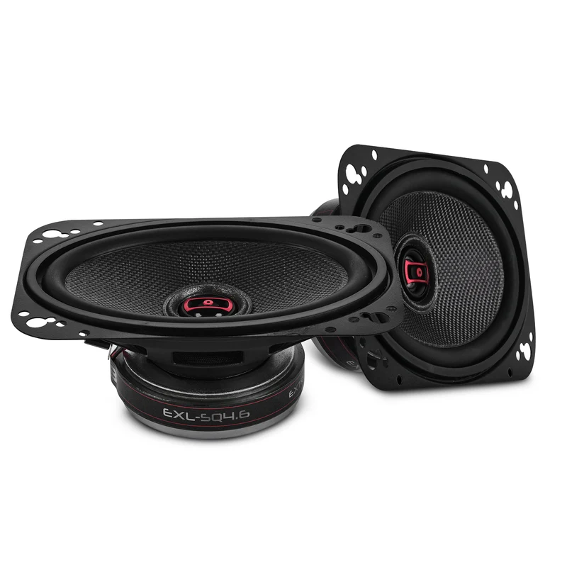 EXL 4x6” 2-Way Coaxial Speaker with Fiber Glass Cone | 60W RMS 3-Ohm