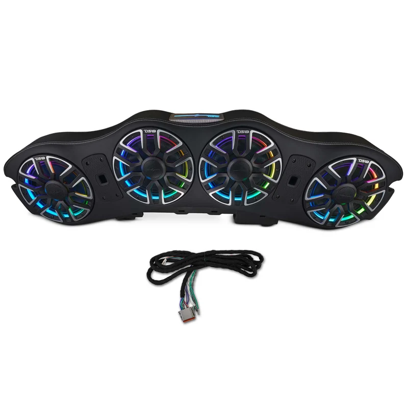 Jeep JL/JLU/JT 2024-Up Loaded Sound Bar - 4x 8” NVY-M8 Speakers and LED Lighting