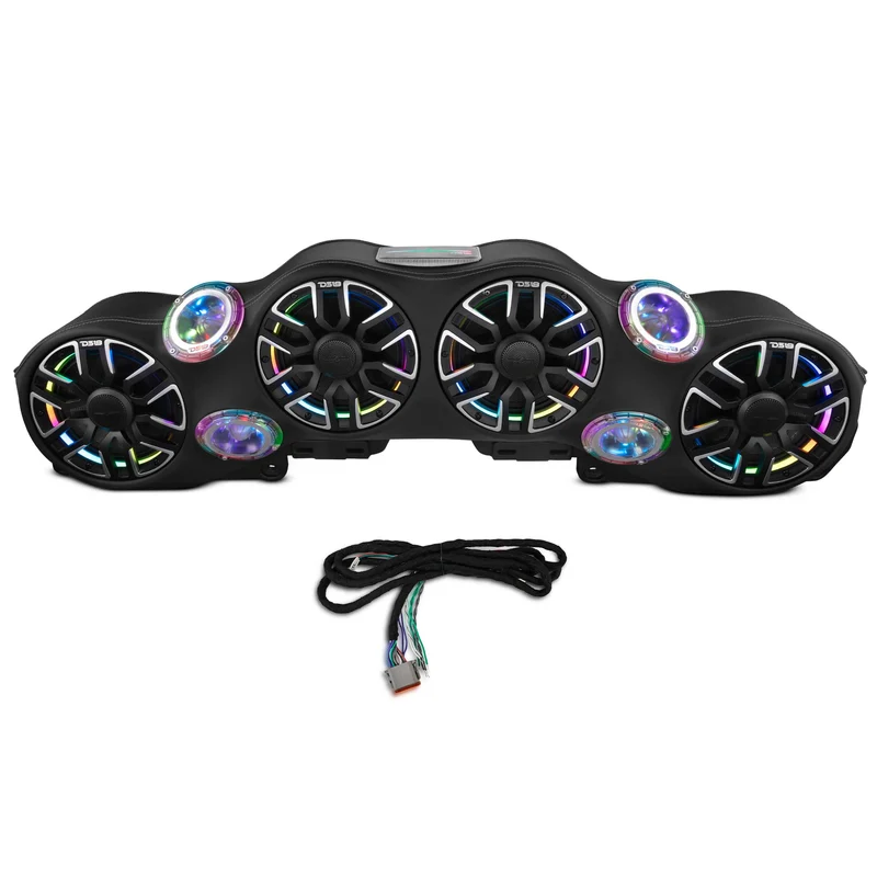 Jeep JL/JLU/JT Loaded Sound Bar - 4x 8” NVY-M8 Speakers, 4x PRO-TW4LD Tweeters & LED Lighting