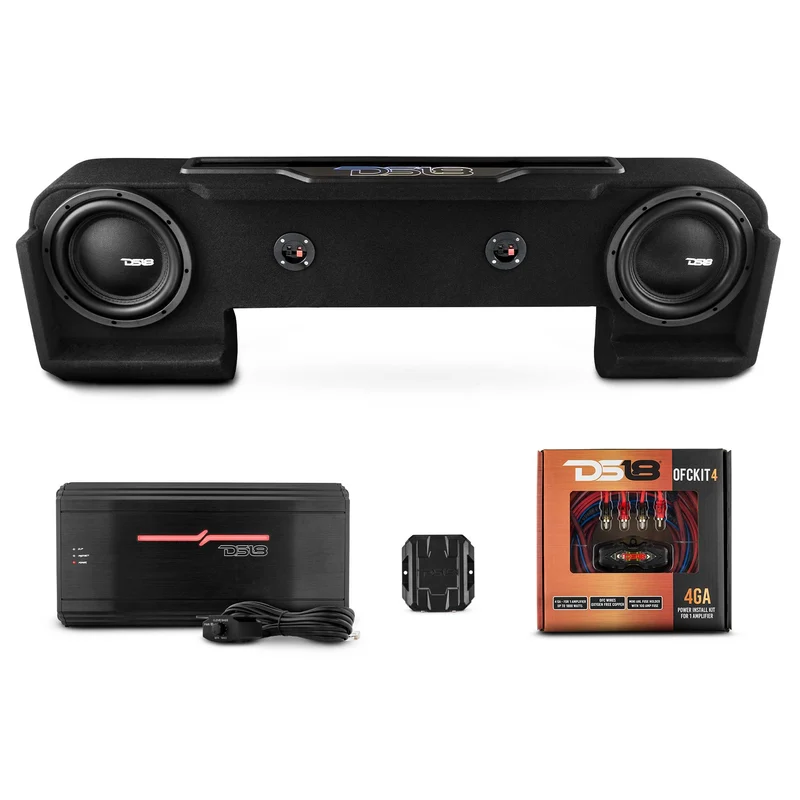 Dodge Ram Down Firing Subwoofer Enclosure with Dream LED Light, Amplifier and Wiring Kit