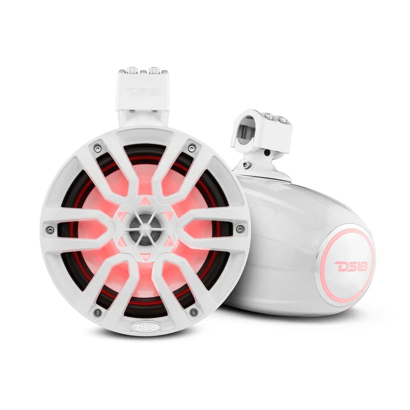 NXL 8" Marine and Powersports Towers LED RGB Lights 125 Watts Rms - White
