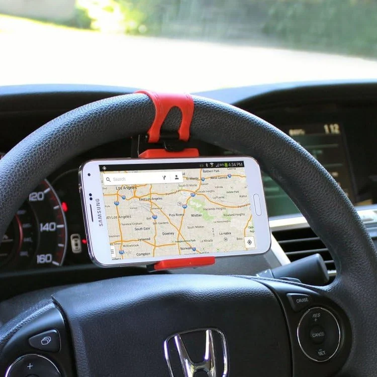 Soporte de celular para volante 📲 POWER HOLDER 🚘 (Ajuste y estabilidad perfecta)