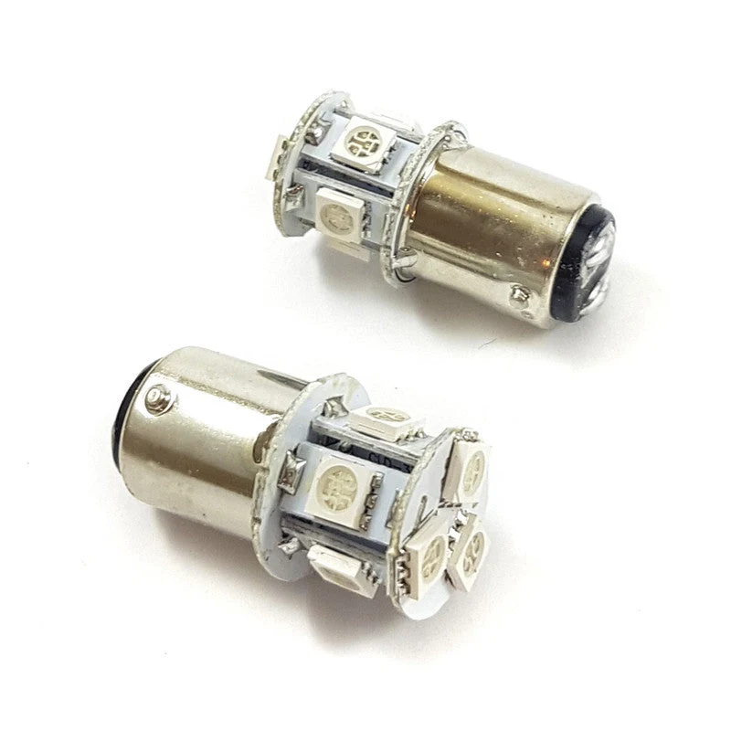 Lampara S25 8 Led Azul 1 Polo x2 Un