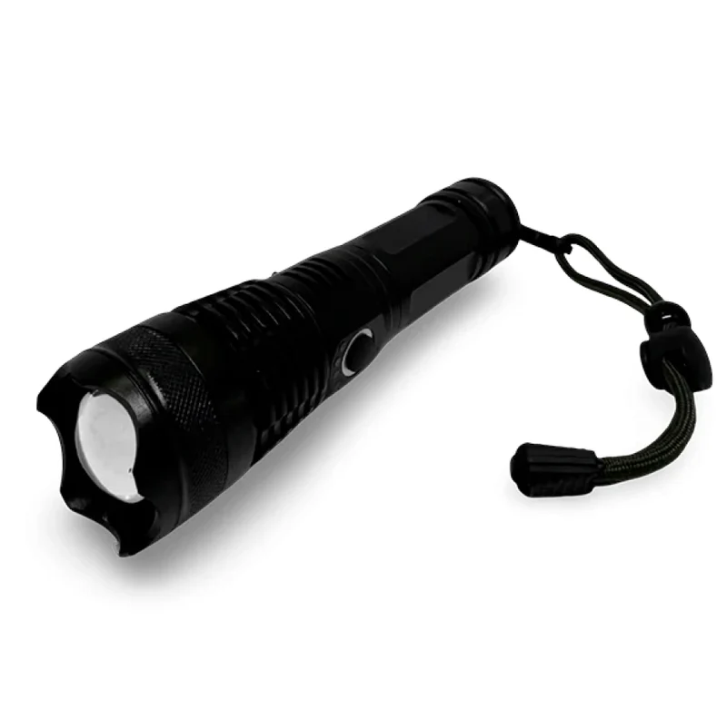 Linterna con zoom telescópico