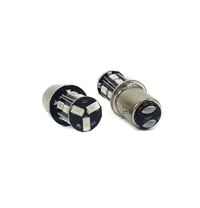 Lampara S25 8 Led Azul 2 Polos