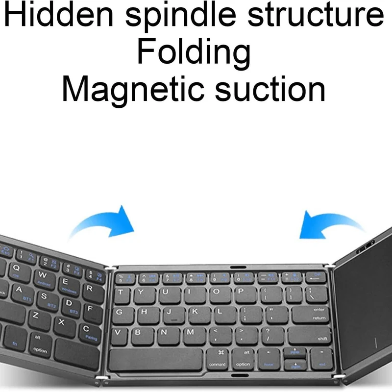 Teclado de Bolsillo ⌨️ MEGA COMPACT TECH 🌐 (Portátil y compatible con Windows, iOS y Android.)