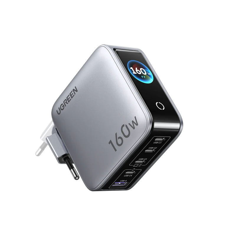 UGREEN Nexode Pro Smart Display Charger (160W, 5-Port, GaN)