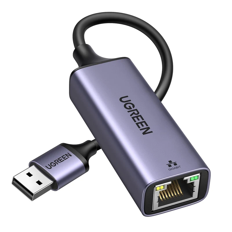 UGREEN Ethernet Adapter USB 3.0 Gigabit 1000Mbps to RJ45 LAN Aluminium