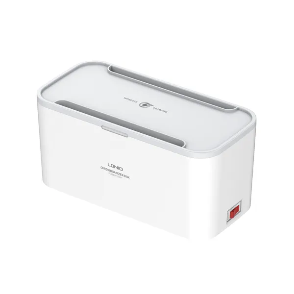 LDNIO SN5310W – Regleta inteligente con caja organizadora + Qi 15W