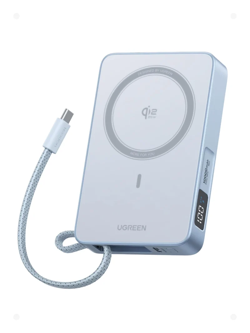 UGREEN MagFlow Power Bank inalámbrica magnética (10000mAh, Qi2 25W, compatible con MagSafe)
