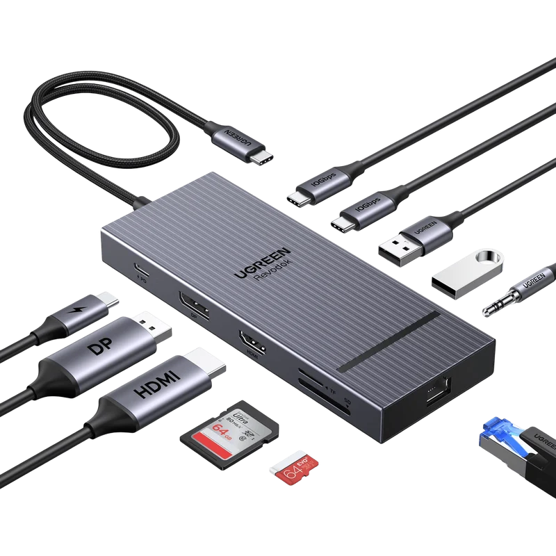 UGREEN Revodok Pro Docking Station (11-Port, Dual 4K, 100W)