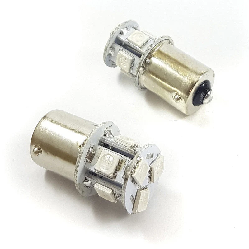 Lampara S25 8 Led Ambar 1 Polo x2 Un