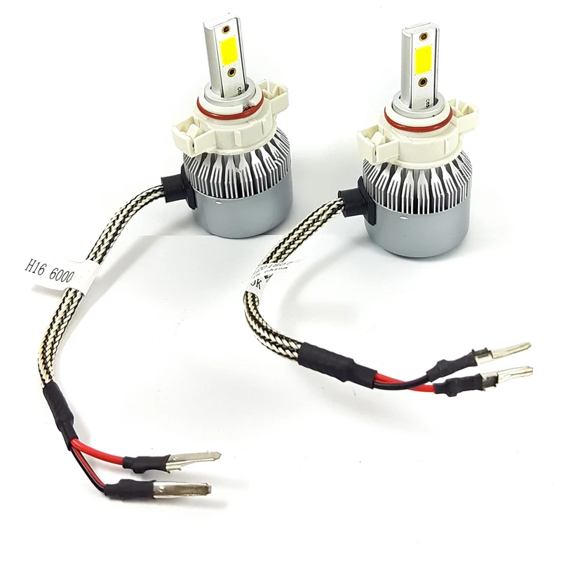 Kit Lámparas LED CREE 36W (18W) 12/24V Amarillas H3 H16