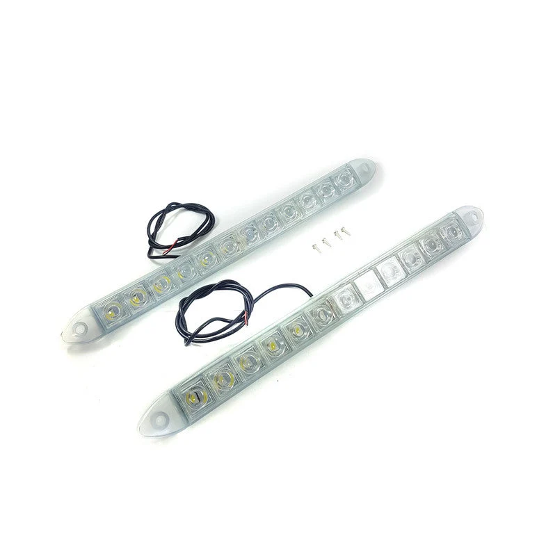 Faro Diurno 12 Led Blanco Diurno Externos Kit 2 Unid