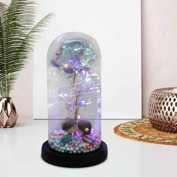 Rosa encapsulada 💎 LUXURY ROSE 🌹 (Regalo único con iluminación LED)