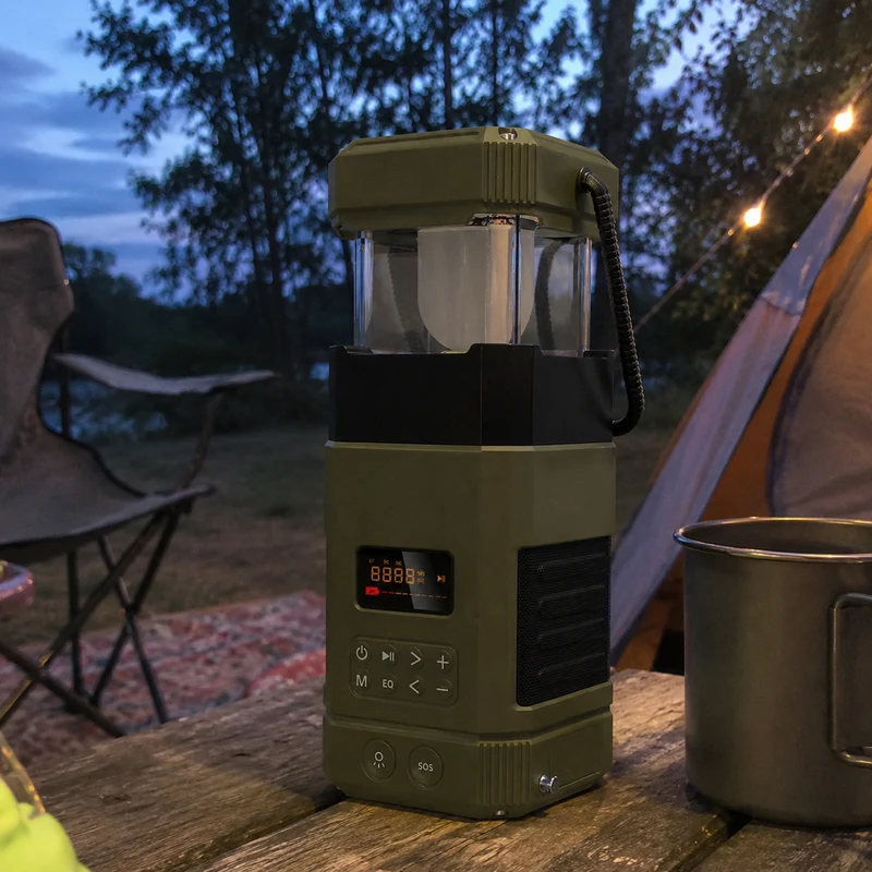 Blackout Solar Emergency Light Bluetooth Speaker