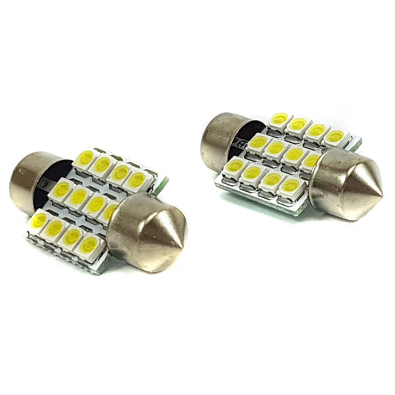 Lampara Tubular 12 Led Blanca 24v x2 Un