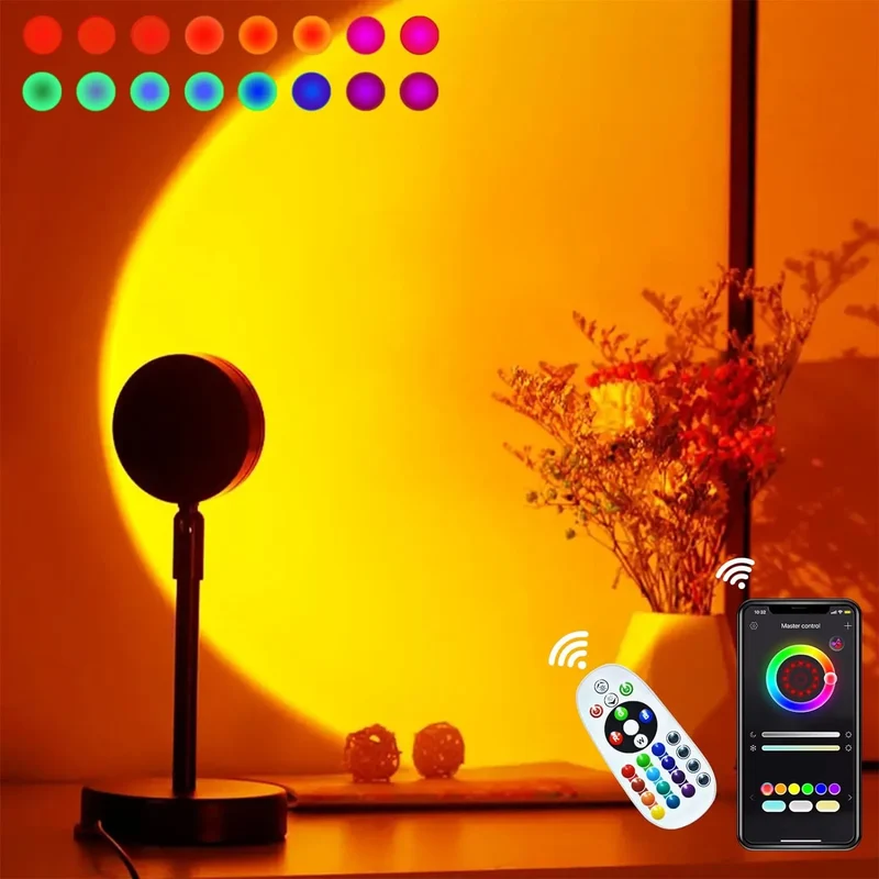 Lámpara proyectora de atardeceres 🌅 ULTRA GLOW 🥰 (Crea momentos inolvidables y experiencias únicas)