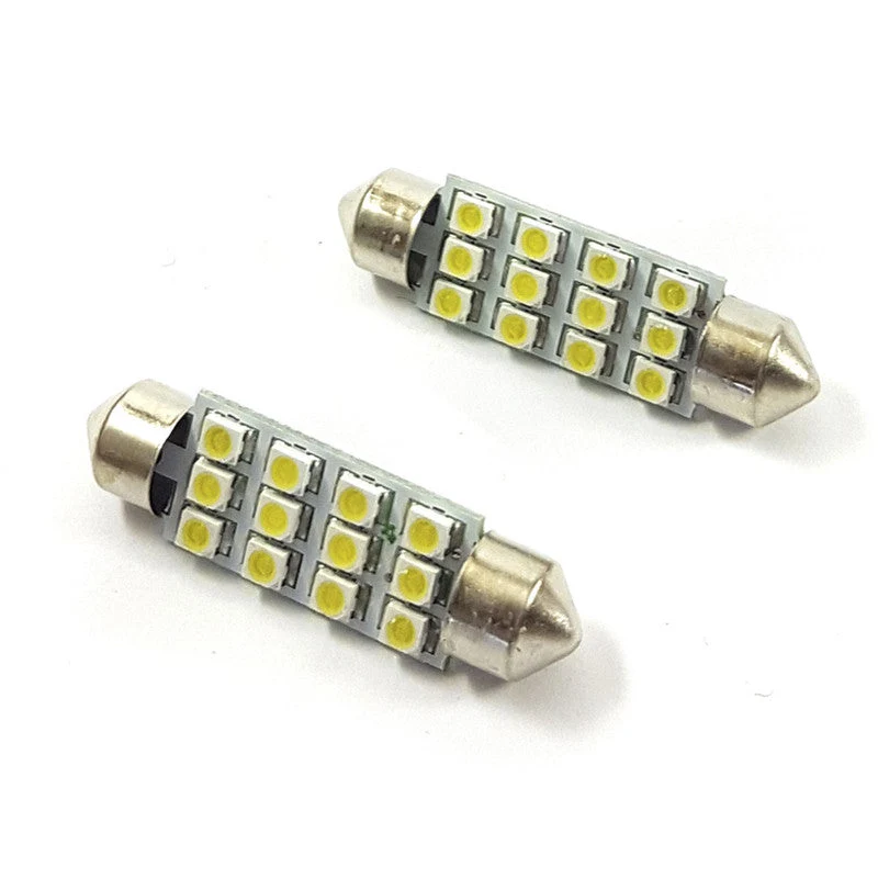 Lampara Tubular 12 Led Blanca x2 Un