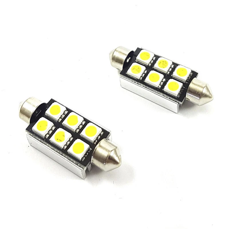 Lampara Tubular 6 Led Blanca Canbus 11x39 x2 Un