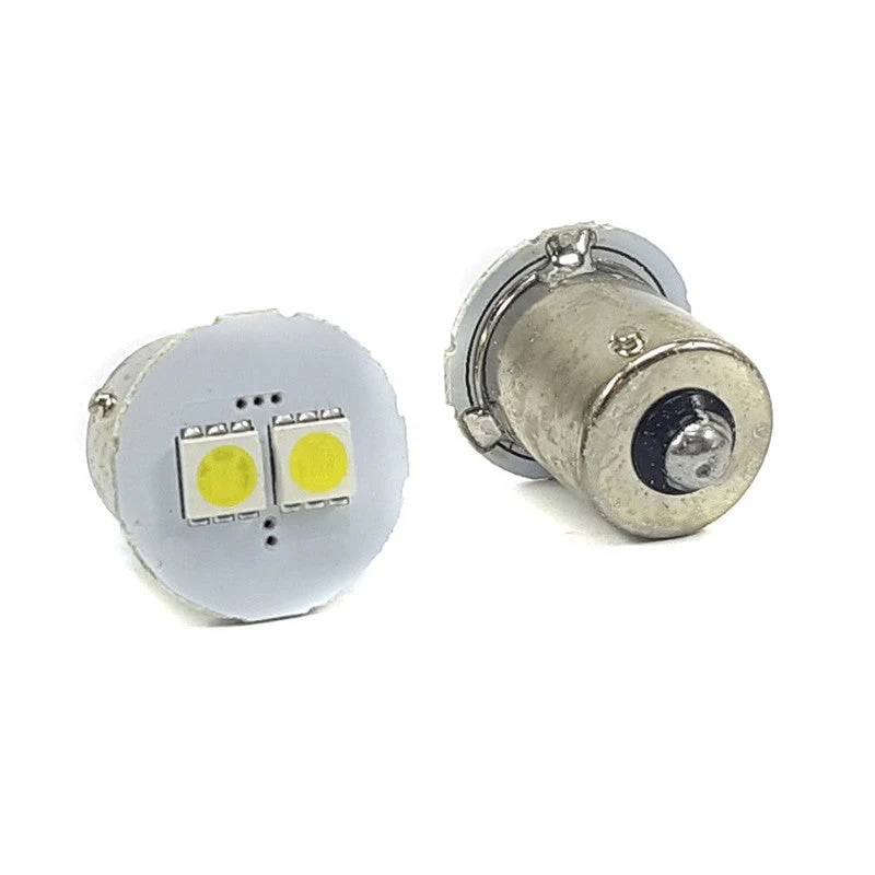 Lampara S25 2 Led Blanca 5050 1 Polo Frontal x2 Un