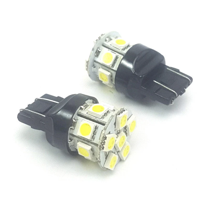 Lampara T20 13 Led 5050 Blanca 2 Polos Flash x2 Un