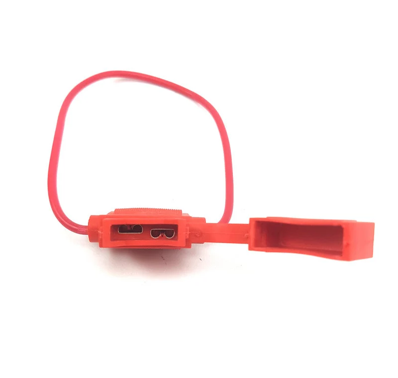Porta fusible en linea aereo de enchufe ceramico con tapa x2 un.