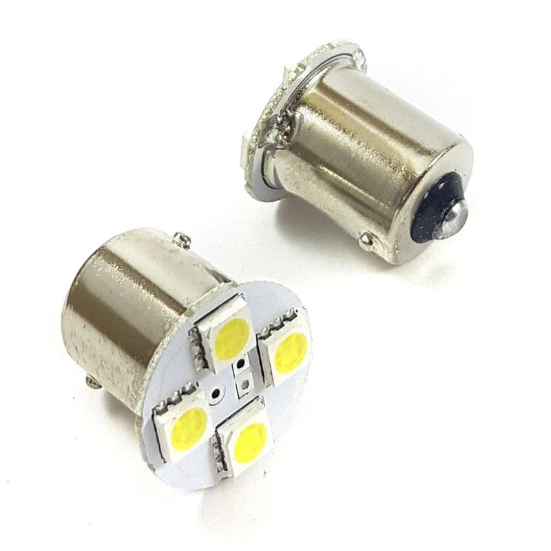 Lampara S25 4 Led Blanca 3528 1 Polo Frontal x2 Un