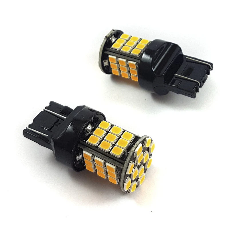 Lampara T20 48 Led Ambar Doble Canbus x2 Un