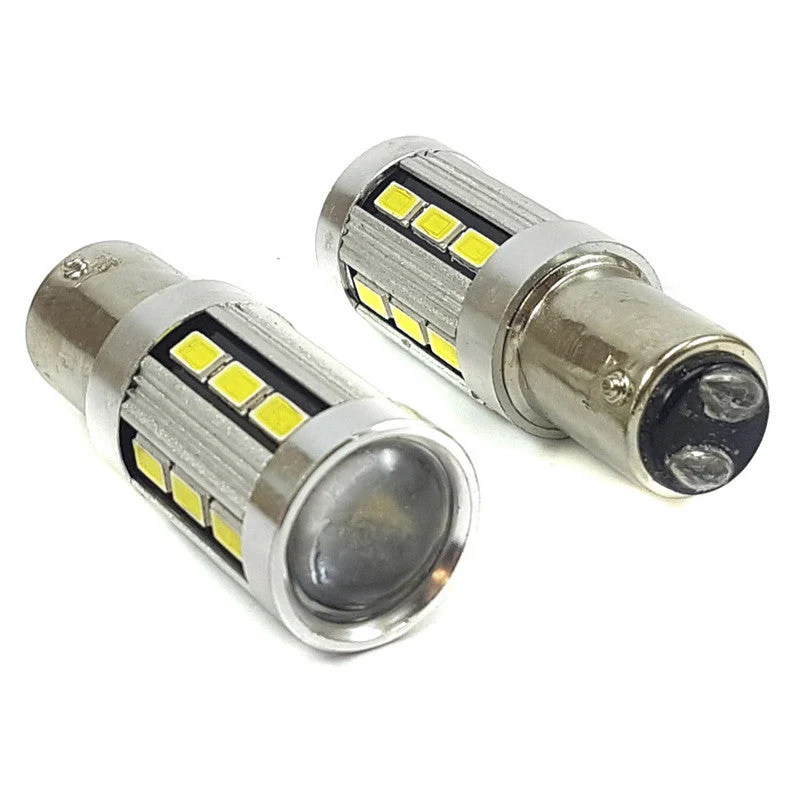 Lampara S25 18 Led Blanca 2 Polos Canbus x2 Un