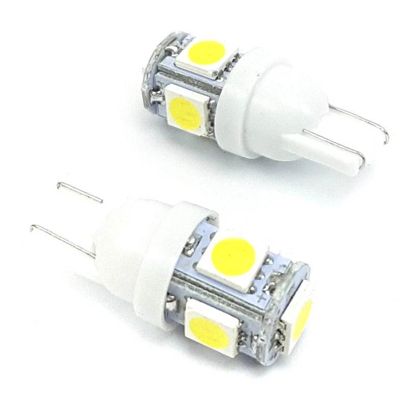 Lampara T10 5 Led Blanca 5050 x2 Un